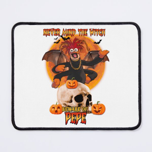 Item preview, Never Mind The Witch Beware Of Pepe The King Prawn Halloween designed and sold by RakeshPatelArt.