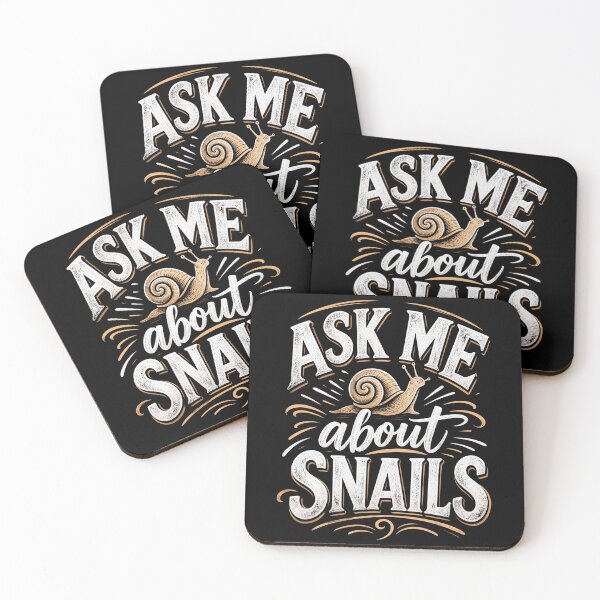 Item preview, Ask Me About Snails Funny Snail Enthusiast Conversation Starter Design designed and sold by MiALopezArt.