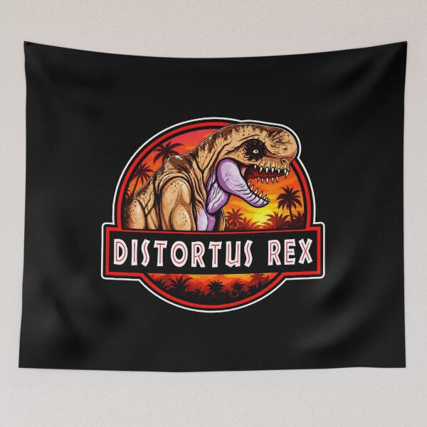 Item preview, sunrise distortus rex jurassic logo rebirth drex dinosaurs  designed and sold by Blck-Acid-Devil.