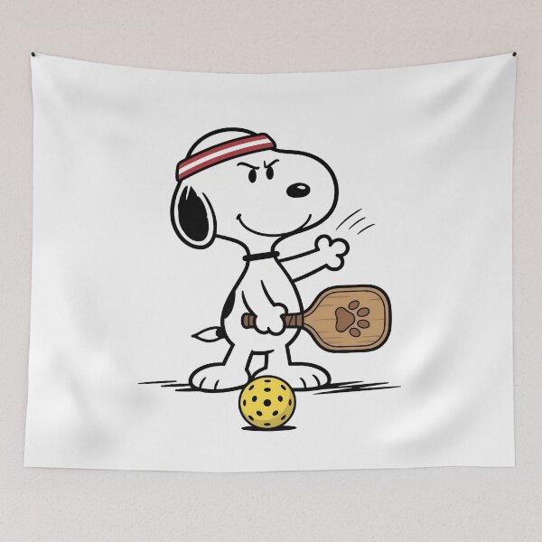 Item preview, Snoopy Pickleball Player Ready designed and sold by apamictryArt.