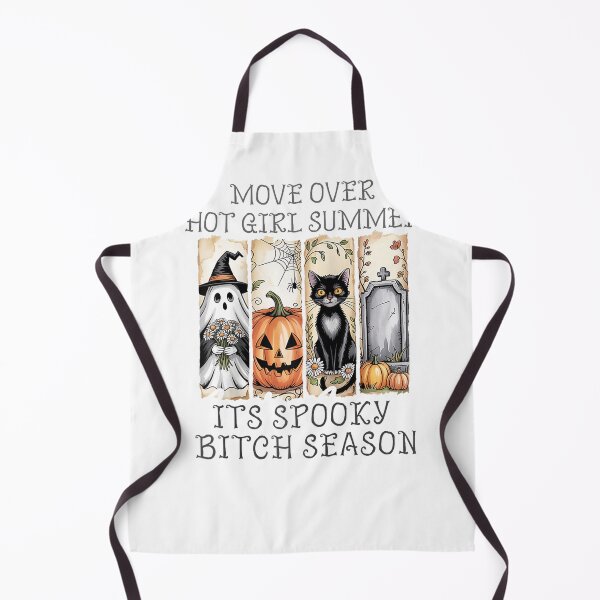 Item preview, Move Over Hot Girl Summer It's Spooky Season Halloween Raglan Baseball Tee designed and sold by Magoya Store ⭐⭐⭐⭐⭐.