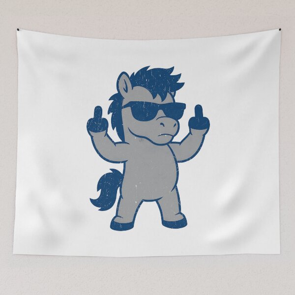 Item preview, Funny Horse Middle Finger Sunglasses Retro Design designed and sold by SariahSteng.