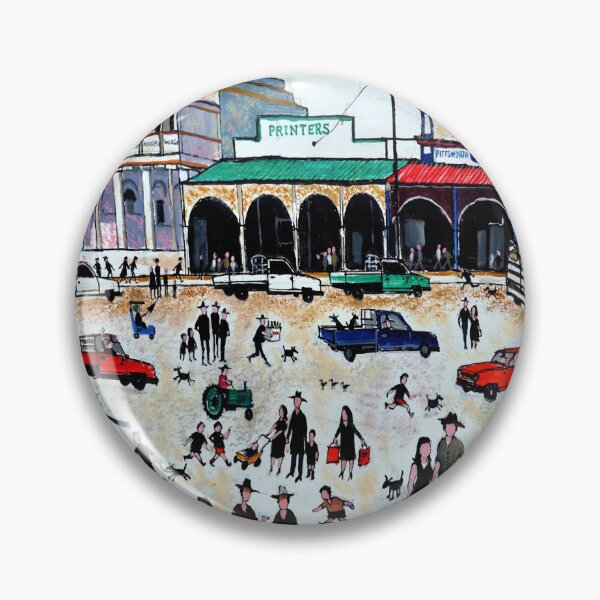 Item preview, Pittsworth Queensland Country Town Street Scene Acrylic Painting designed and sold by Al Benge - NZ & Australian Art.