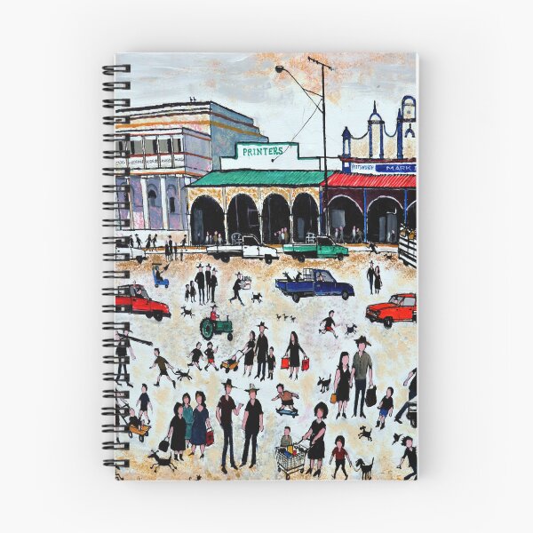 Item preview, Pittsworth Queensland Country Town Street Scene Acrylic Painting designed and sold by Al Benge - NZ & Australian Art.