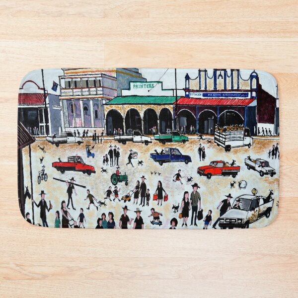 Item preview, Pittsworth Queensland Country Town Street Scene Acrylic Painting designed and sold by Al Benge - NZ & Australian Art.
