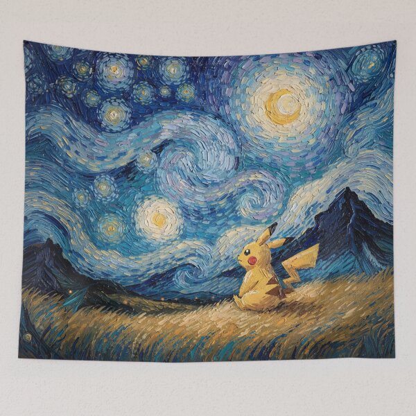 Item preview, Electric Dreamer Under a Swirling Night Sky designed and sold by The Mellonaire.