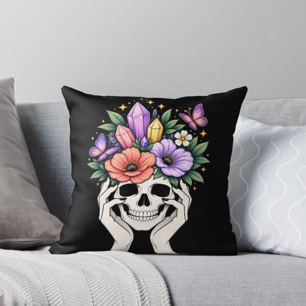 Item preview, Skull - Floral  Witchy Art designed and sold by Kaurisdigital.