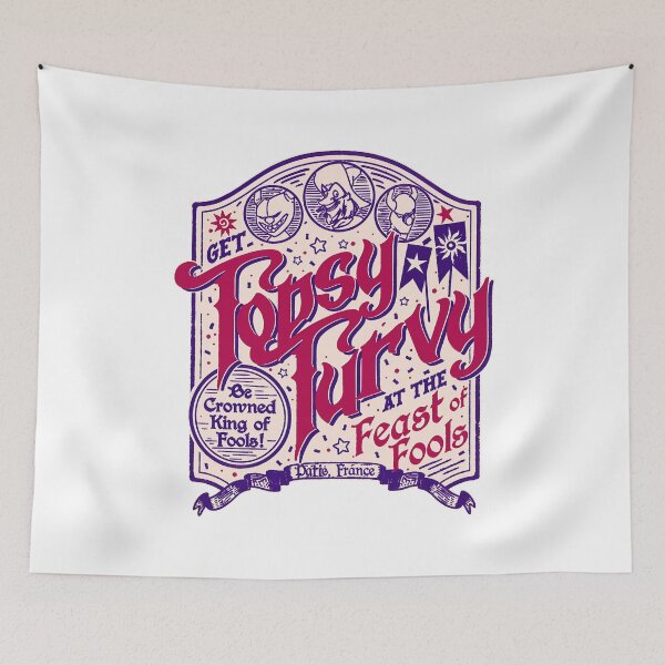 Item preview, Whimsical Feast of Fools Paris Retro Graphic designed and sold by ArethaPieph.