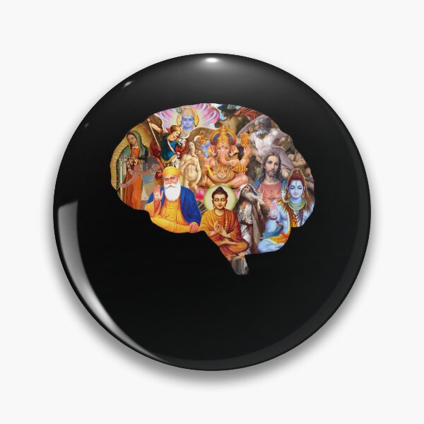 Item preview, The Brain Of God World Religions Deities Mind Universe designed and sold by kryza-design.
