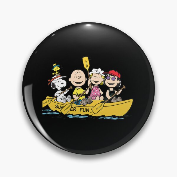 Item preview, Charlie Brown Snoopy Lucy Woodstock Kayaking Canoe Trip designed and sold by apamictryArt.