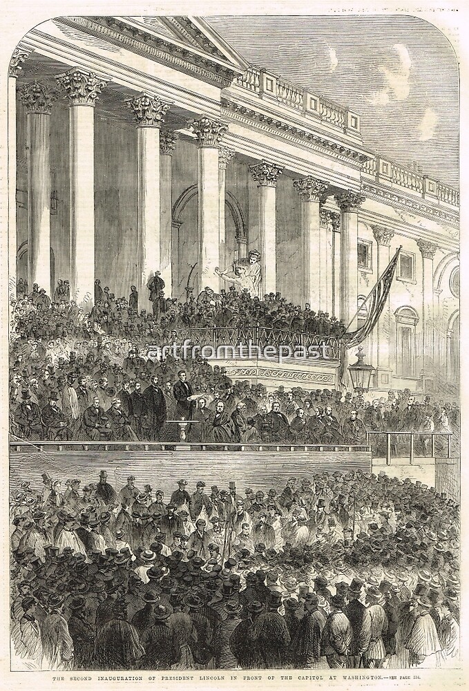 "Second Inauguration Abraham Lincoln 1865" By Artfromthepast | Redbubble