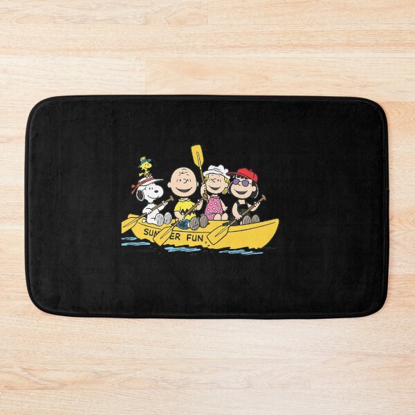 Item preview, Charlie Brown Snoopy Lucy Woodstock Kayaking Canoe Trip designed and sold by apamictryArt.