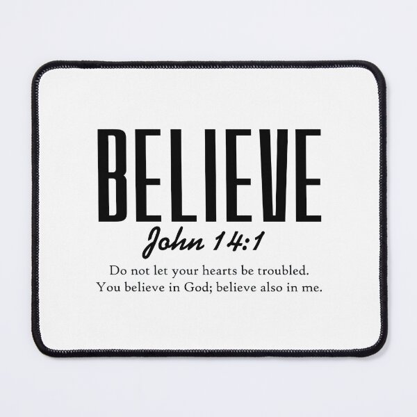Item preview, Believe John 14:1 Typography designed and sold by GodQuote.