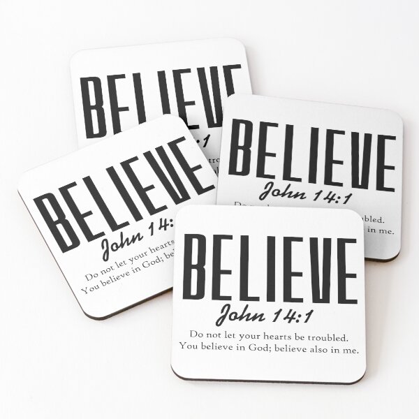 Item preview, Believe John 14:1 Typography designed and sold by GodQuote.