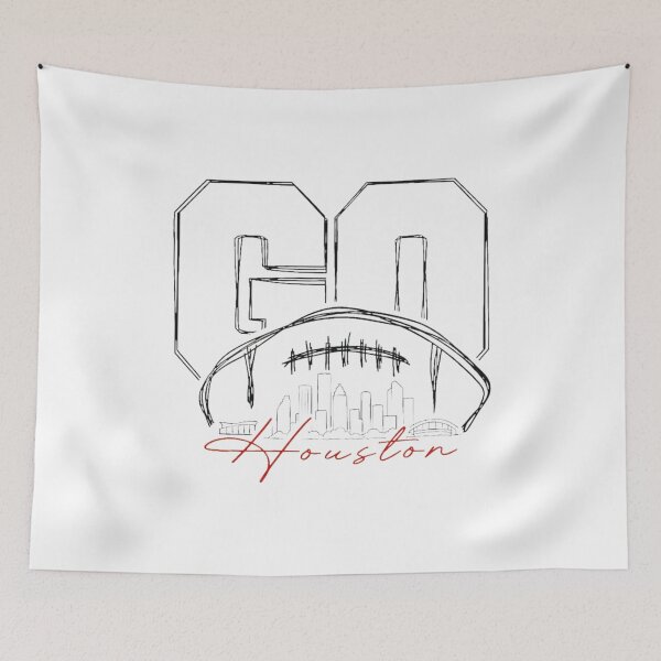 Item preview, GO Houston Football City Skyline Graphic  designed and sold by SariahSteng.