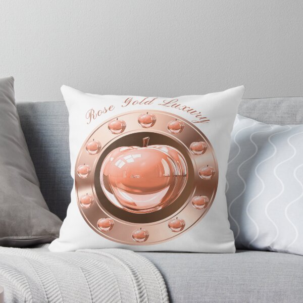 Item preview, Rose Gold Luxury 3D Chrome Apple Chic Badge designed and sold by MinimalAurashop.