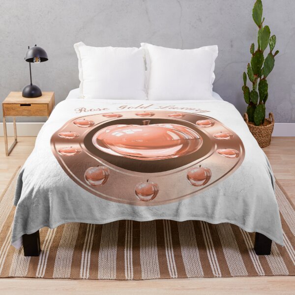 Item preview, Rose Gold Luxury 3D Chrome Apple Chic Badge designed and sold by MinimalAurashop.