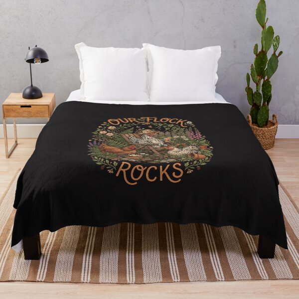 Item preview, Our Flock Rocks Cottagecore Chicken Garden Summer Vacation Graphic designed and sold by kiralynstration.