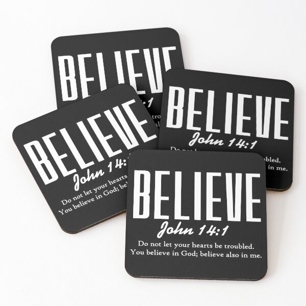 Item preview, Believe John 14:1 Typography designed and sold by GodQuote.