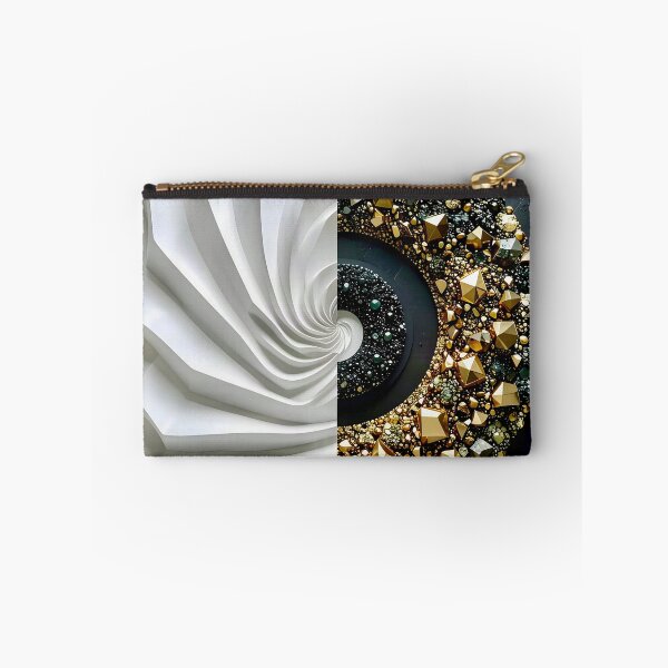 Item preview, Alabaster and Slate Geometric Spiral with Pyrite Accents designed and sold by Vicky Brago-Mitchell®.