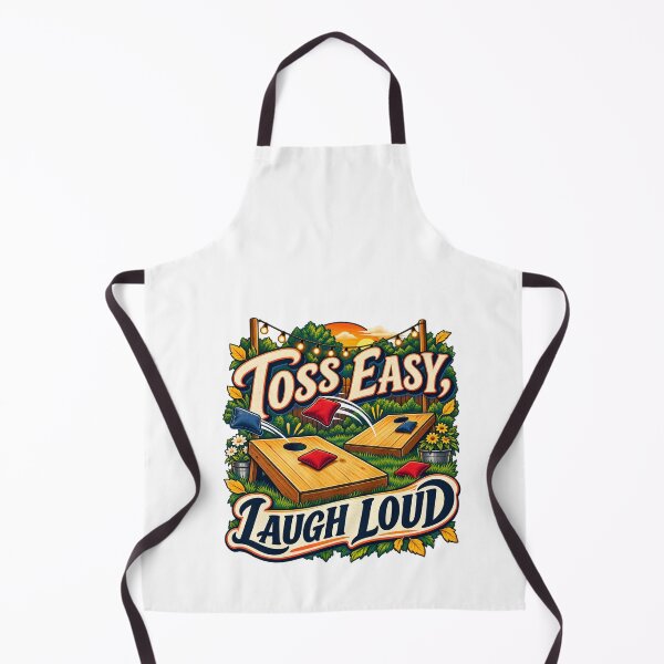 Item preview, Toss Easy Laugh Loud Backyard Cornhole Art designed and sold by CheerfulNest.