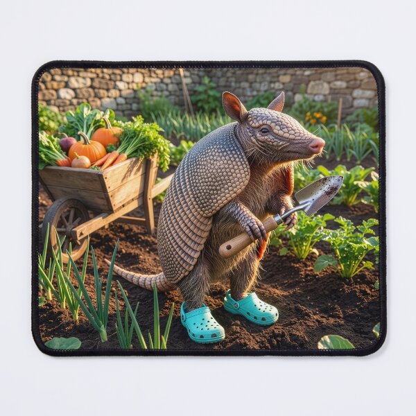 Item preview, Armadillo Gardener Knows His Way Around a Trowel designed and sold by Tridentulus.