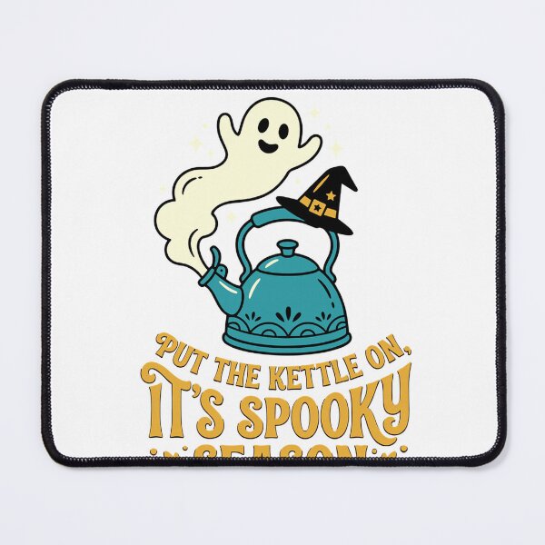 Item preview, Put The Kettle On Its Spooky Season Halloween Tea Lover Comfort Colors Crop Top designed and sold by Magoya Store ⭐⭐⭐⭐⭐.