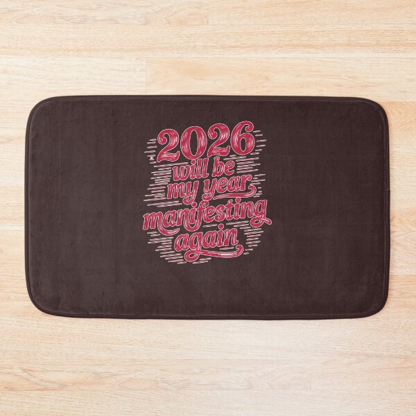 Item preview, 2026 Will Be My Year Manifesting Again Retro Typography 516 designed and sold by BRBDesignsCo.