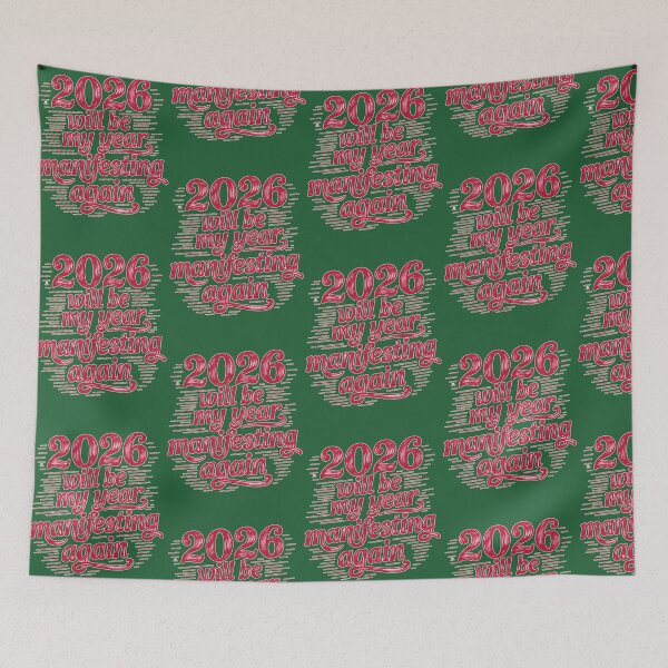 Item preview, 2026 Will Be My Year Manifesting Again Retro Typography 516 designed and sold by BRBDesignsCo.
