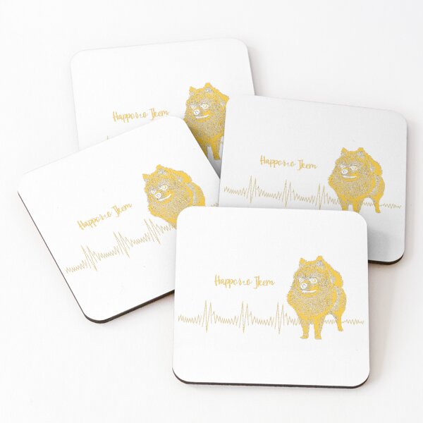Item preview, Pomeranian Heartbeat Line Art Dog designed and sold by lht6474.