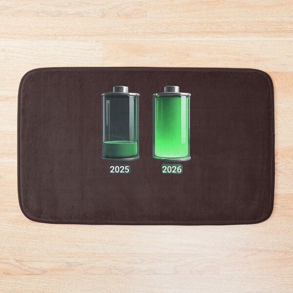 Item preview, A Battery Icon That Is Almost Empty Labeled 2025 Next To A Fully Charged Battery Labeled 2026. 161 designed and sold by BRBDesignsCo.