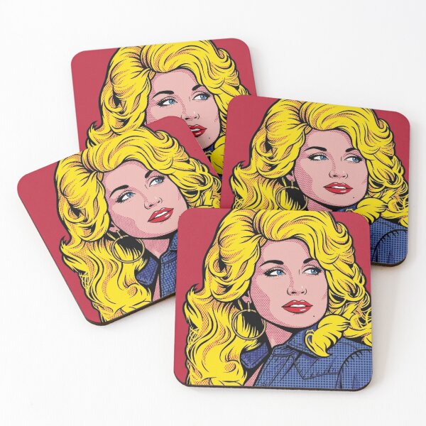 Item preview, Dolly Parton Pop Art Retro Comic Halftone Design designed and sold by Terry Bain.