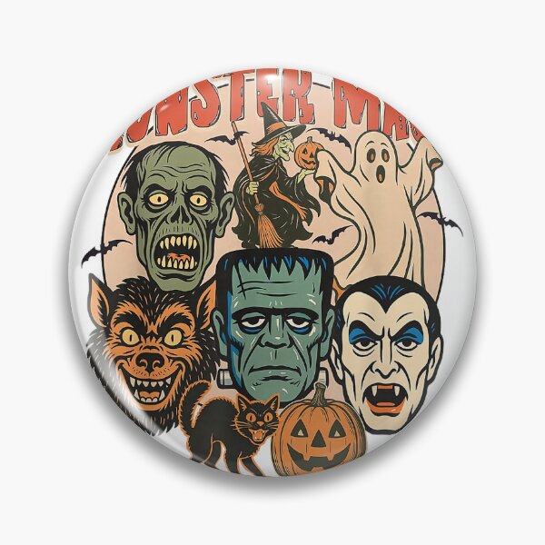 Item preview, Retro Funny Monster Mash Ghost Witchy Vampire Halloween T-Shirt designed and sold by Cafe18.