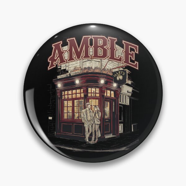 Item preview, Couple Standing Outside Illuminated Pub designed and sold by AshFlash.