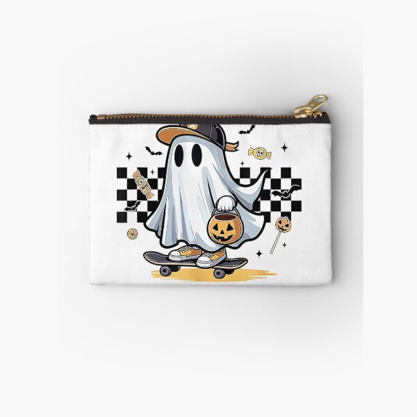 Aperçu de l'œuvre T-shirt rétro Halloween Ghost No Diggity Bout to Bag it Up créée et vendue par JJLetterDesigns.