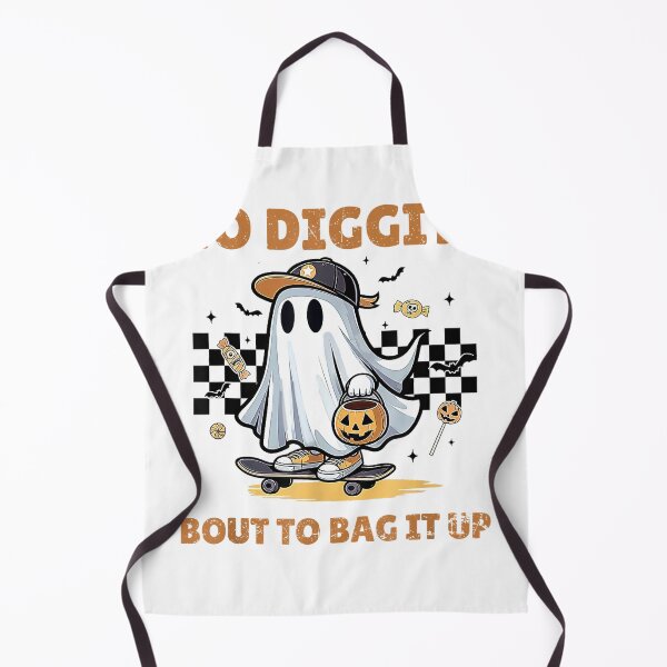 Item preview, Retro Halloween Ghost No Diggity Bout to Bag it Up T-Shirt designed and sold by JJLetterDesigns.