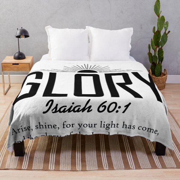Item preview, Glory Isaiah 60:1 Typography designed and sold by GodQuote.