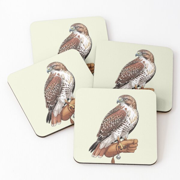 Item preview, Falconer Hawk Heritage Wildlife Art designed and sold by BirdsnStuff.