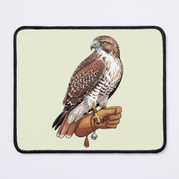 Item preview, Falconer Hawk Heritage Wildlife Art designed and sold by BirdsnStuff.
