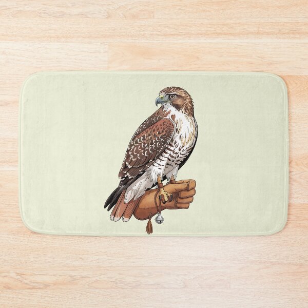 Item preview, Falconer Hawk Heritage Wildlife Art designed and sold by BirdsnStuff.
