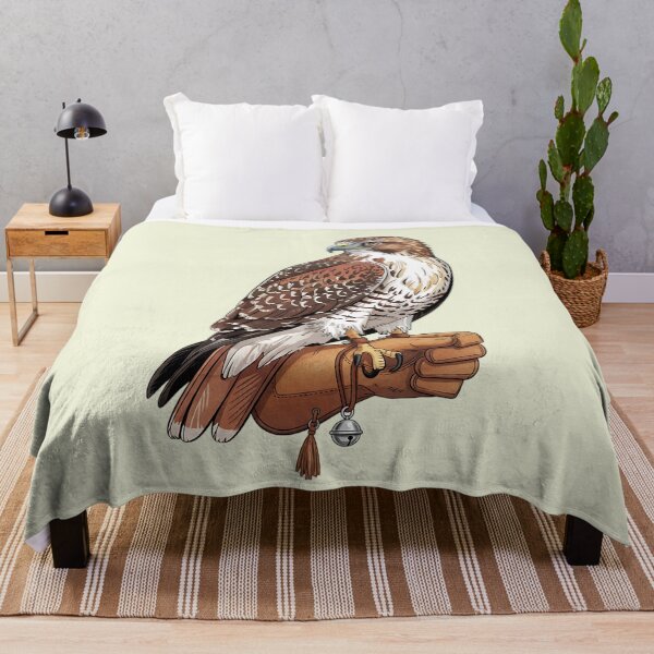 Item preview, Falconer Hawk Heritage Wildlife Art designed and sold by BirdsnStuff.