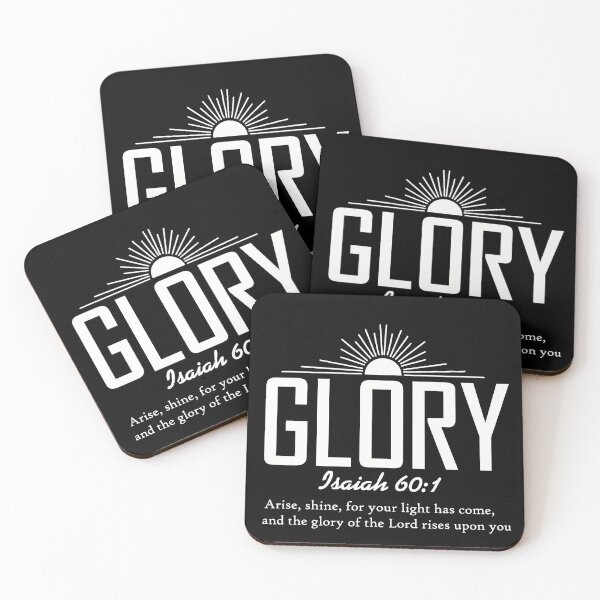 Item preview, Glory Isaiah 60:1 Typography designed and sold by GodQuote.