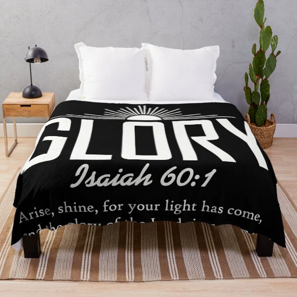 Item preview, Glory Isaiah 60:1 Typography designed and sold by GodQuote.