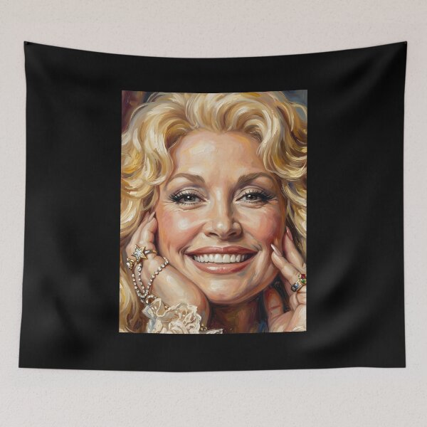 Item preview, Dolly Parton Oil Painting designed and sold by maretsad.