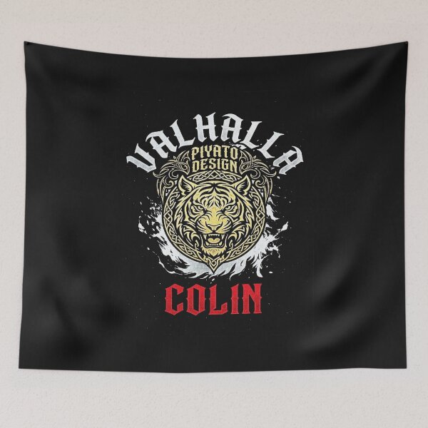 Item preview, VALHALLA COLIN Tiger Graphic Tee – Norse Tribal Art by PIYATO DESIGN designed and sold by PIYATO941DESIGN.