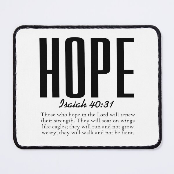 Item preview, Hope Isaiah 40:31 Typography designed and sold by GodQuote.