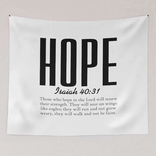 Item preview, Hope Isaiah 40:31 Typography designed and sold by GodQuote.
