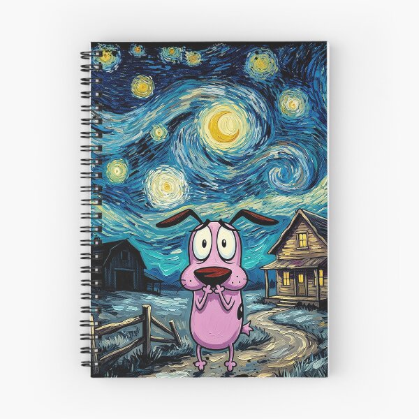 Item preview, Pink Dog Under a Swirling Midnight Sky designed and sold by The Mellonaire.