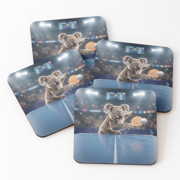 Item preview, Koala Doles Out Table Tennis Justice designed and sold by Tridentulus.