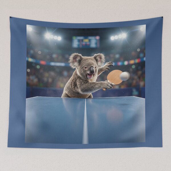 Item preview, Koala Doles Out Table Tennis Justice designed and sold by Tridentulus.